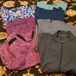 Women’s uniform tops size small selling as a group of 7